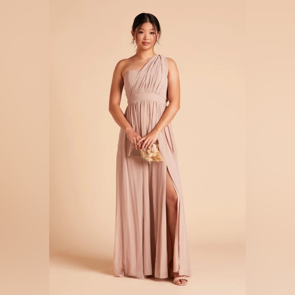 Birdy Grey GRACE CONVERTIBLE DRESS CHIFFON TAUPE XS NEW NWT BRIDESMAID WEDDING - Picture 2 of 5